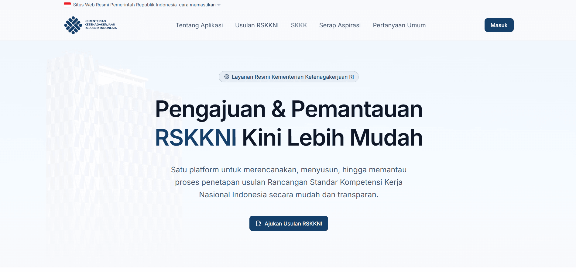 RSKKNI Submission and Monitoring Website